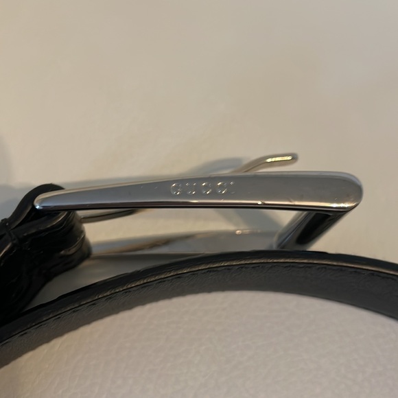 Gucci men’s belt.  Black GG.  Leather. Size 34 - Picture 2 of 6